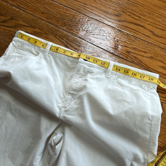 Talbots Velveteen Staight Leg Pant,cream color velvet feel fabric.Size 16 Petite - Picture 8 of 11